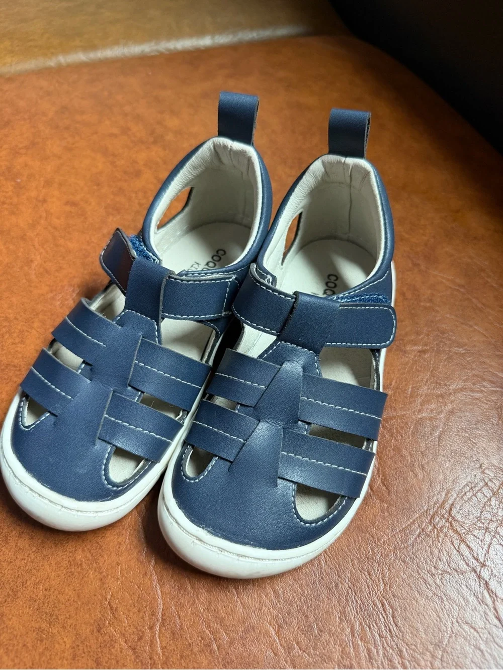 Eco Barefoot Navy Sandalia Blanca Junior from Spain kids size 27 EU